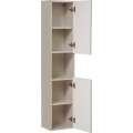 Vysoká závěsná koupelnová skříňka Viva Cashmere 80-03-2D kašmírová