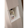 Vysoká závěsná koupelnová skříňka Viva Cashmere 80-03-2D kašmírová
