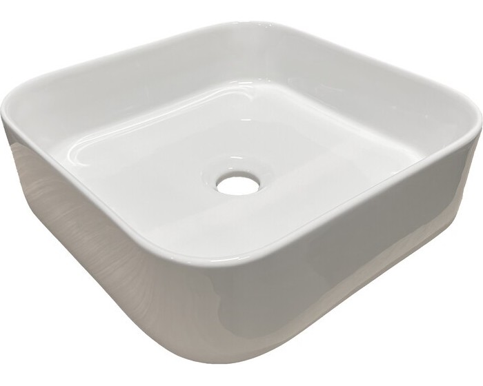 Keramické umyvadlo na desku Sara-2 37,5 cm bílý lesk