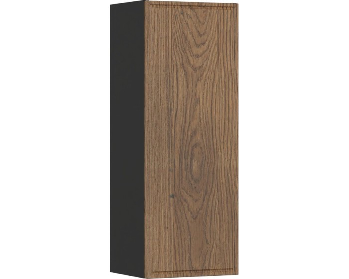 Závěsná koupelnová skříňka Talia 80 cm matná černá/dub castello