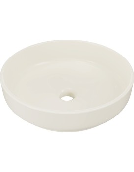 Umyvadlo na desku RIVER I 40 cm ivory