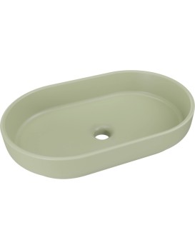 Umyvadlo na desku RIVER II 55 cm olivové