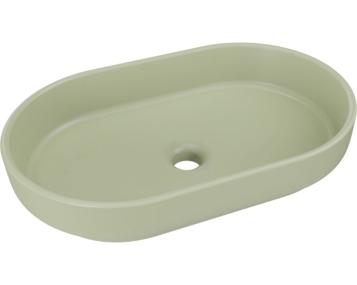 Umyvadlo na desku RIVER II 55 cm olivové