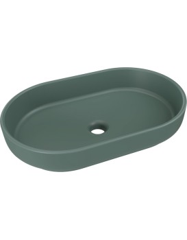 Umyvadlo na desku RIVER II 55 cm tmavě zelené