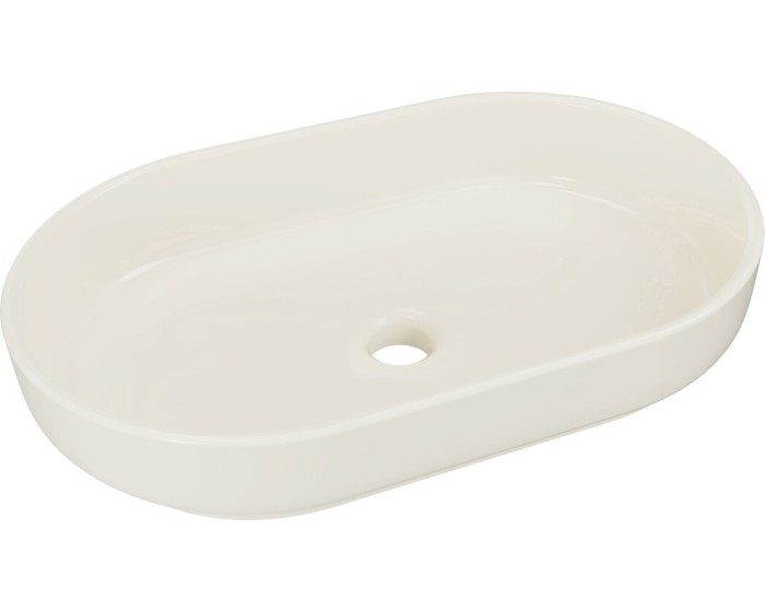 Umyvadlo na desku RIVER II 55 cm ivory mat