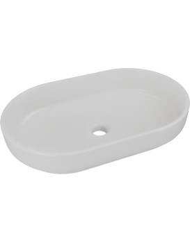 Umyvadlo na desku RIVER II 55 cm šedé