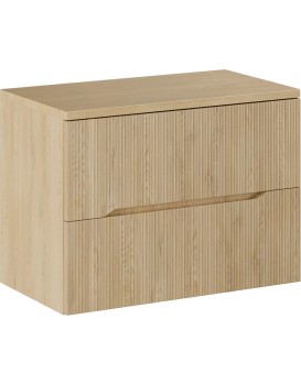 Závěsná skříňka pod umyvadlo Nordic s deskou 80 cm dub cremona