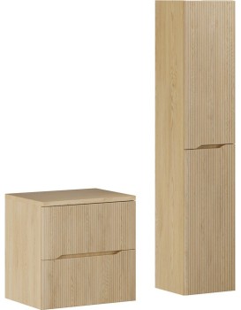 Koupelnová sestava Nordic s deskou a skříňkami 60 cm dub cremona