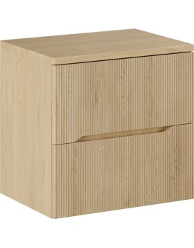 Závěsná skříňka pod umyvadlo Nordic s deskou 60 cm dub cremona