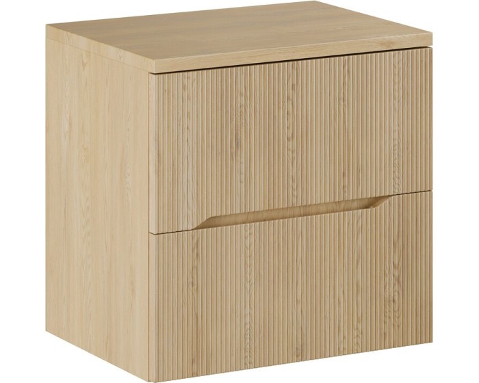 Závěsná skříňka pod umyvadlo Nordic s deskou 60 cm dub cremona