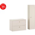 Koupelnová sestava s deskou a skříňkami Donna 80 cm písková