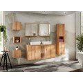 Závěsný koupelnový regál Nova Oak 20 cm dub coast evoke