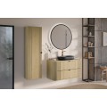 Závěsná skříňka pod umyvadlo Ovalia 100 cm dub Cremona