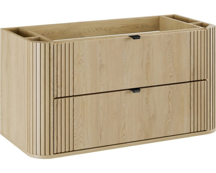 Závěsná skříňka pod umyvadlo Ovalia 100 cm dub Cremona