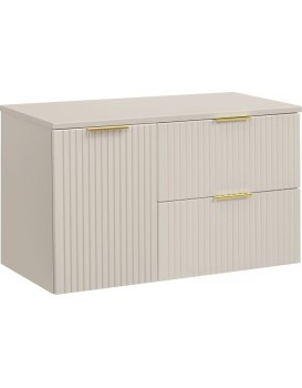 Závěsná skříňka Adele Cashmere s deskou 100 cm kašmírová