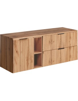 Skříňka pod umyvadlo Casad s deskou 140 cm dub wotan