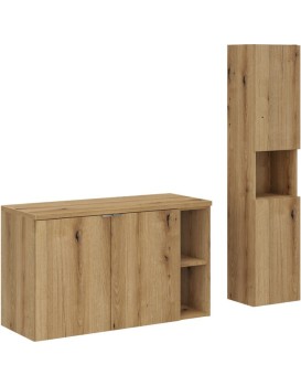 Koupelnová sestava Nova Oak se skříňkami 100 cm dub evoke