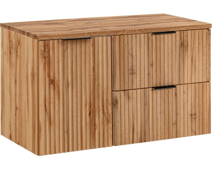Závěsná skříňka Casad s deskou 100 cm dub wotan