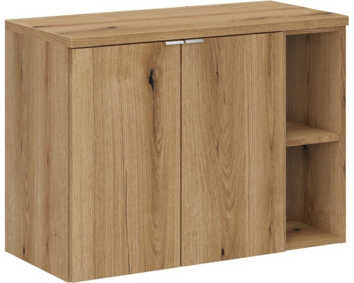 Závěsná skříňka pod umyvadlo Nova Oak I s deskou 80 cm dub evoke