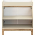 Skříňka pod umyvadlo Bali 2D 80 cm kašmír/dub wotan