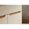 Koupelnová skříňka Bali Casad Pati s deskou a umyvadlem 60 cm kašmírová/dub wotan