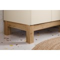 Koupelnová skříňka Bali Casad Pati s deskou a umyvadlem 60 cm kašmírová/dub wotan