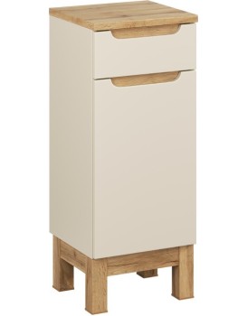 Koupelnová skříňka Bali s deskou 35 cm kašmírová/dub wotan