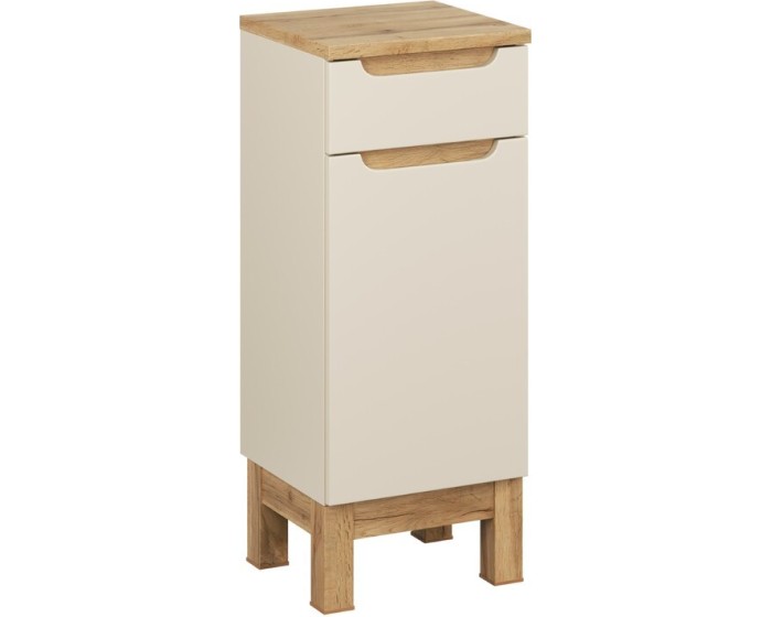 Koupelnová skříňka Bali s deskou 35 cm kašmírová/dub wotan