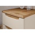 Koupelnová sestava Bali Casad Pati s deskou, umyvadlem, skříňkami a zrcadlem 60 cm kašmírová/dub wotan