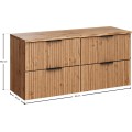 Závěsná skříňka Casad Nature s deskou 120 cm dub wotan
