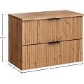 Závěsná skříňka Casad Nature s deskou 80 cm dub wotan