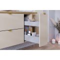 Závěsná skříňka pod umyvadlo Dalia Cashmere Nordic s deskou 80 cm dub cremona/kašmírová