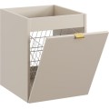 Závěsná umyvadlová skříňka Dalia Cashmere 81-40-1DK 40 cm s košem na prádlo kašmírová