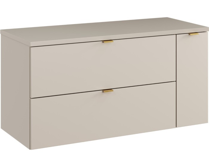 Závěsná skříňka pod umyvadlo Dalia Cashmere s deskou 100 cm kašmírová