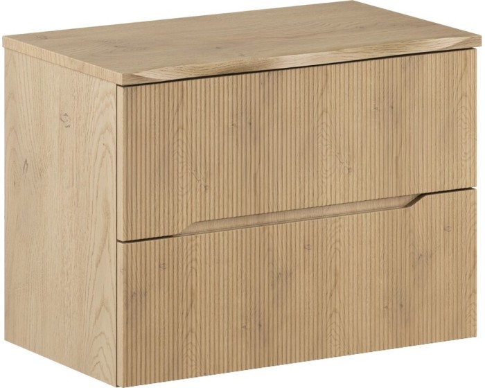 Závěsná skříňka pod umyvadlo Nordic Nature s deskou 80 cm dub cremona
