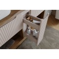 Závěsná skříňka pod umyvadlo Nova Cashmere s deskou 100 cm kašmírová/dub evoke