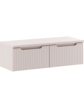 Závěsná skříňka pod umyvadlo Nova Cashmere s deskou 100 cm kašmírová