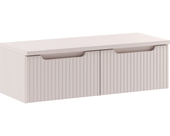 Závěsná skříňka pod umyvadlo Nova Cashmere s deskou 100 cm kašmírová