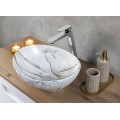 Závěsná skříňka Nova Cashmere Pati s deskou a umyvadlem 100 cm kašmírová