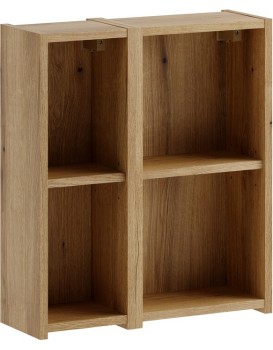 Závěsný koupelnový regál UNI Noce 50 cm dub coast evoke