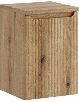 Závěsná skříňka pod umyvadlo Nova s deskou a košem na prádlo 40 cm dub coast evoke