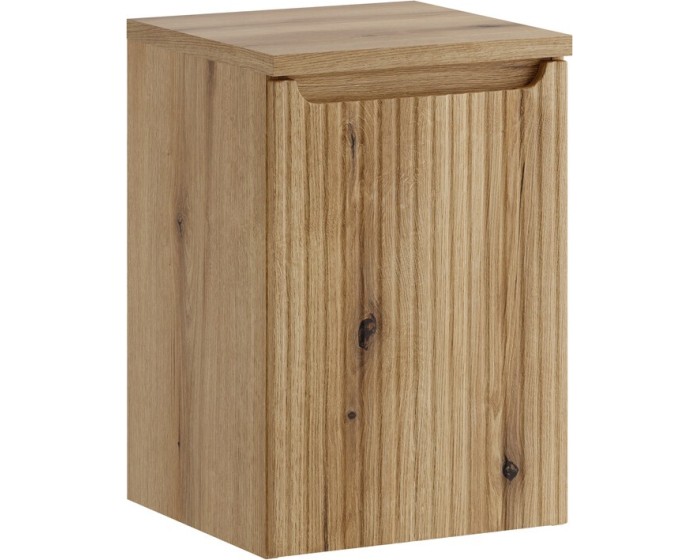 Závěsná skříňka pod umyvadlo Nova s deskou a košem na prádlo 40 cm dub coast evoke