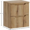 Závěsná skříňka pod umyvadlo Nova s deskou 50 cm dub coast evoke