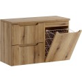 Závěsná skříňka Nova s deskou a košem na prádlo 90 cm dub coast evoke