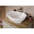 Závěsná skříňka Nova Cashmere Lola s deskou a umyvadly 100 cm kašmírová/dub coast evoke