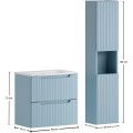 Koupelnová sestava Nova Denim se zápustným umyvadlem a skříňkami 60 cm modrá