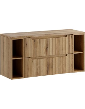 Závěsná skříňka pod umyvadlo Nova s deskou 120 cm dub coast evoke