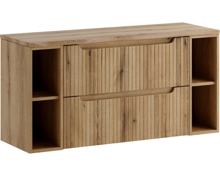 Závěsná skříňka pod umyvadlo Nova s deskou 120 cm dub coast evoke