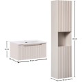 Koupelnová sestava Nova Cashmere Sky II se zápustným umyvadlem a skříňkami 60 cm kašmírová