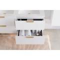Závěsná skříňka pod umyvadlo Aster Nordic Wiki s deskou 120 cm bílá/dub cremona